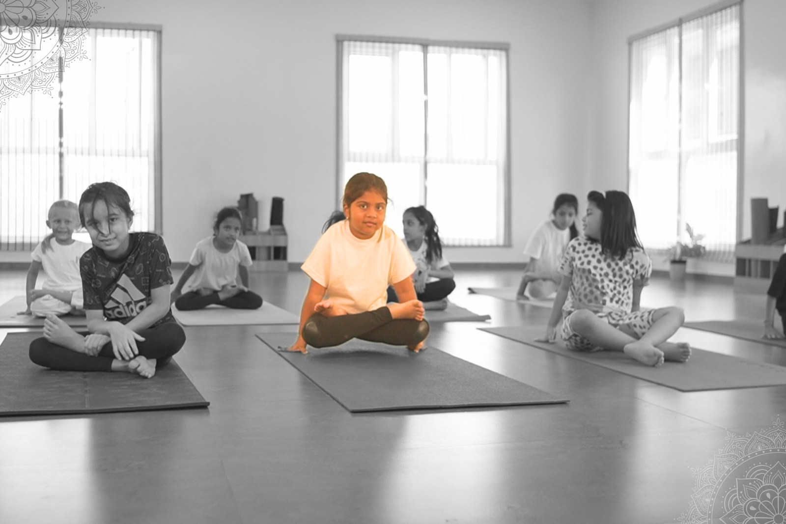 Kids yoga class at Rtam Yoga studio