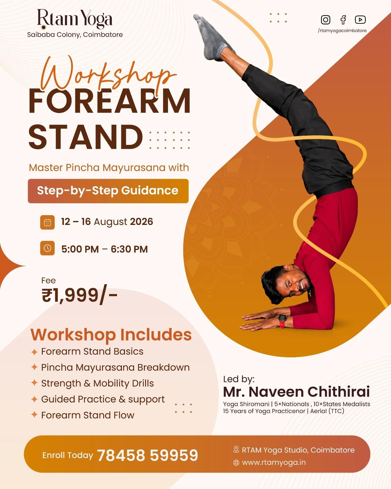 Forearm Stand Workshop