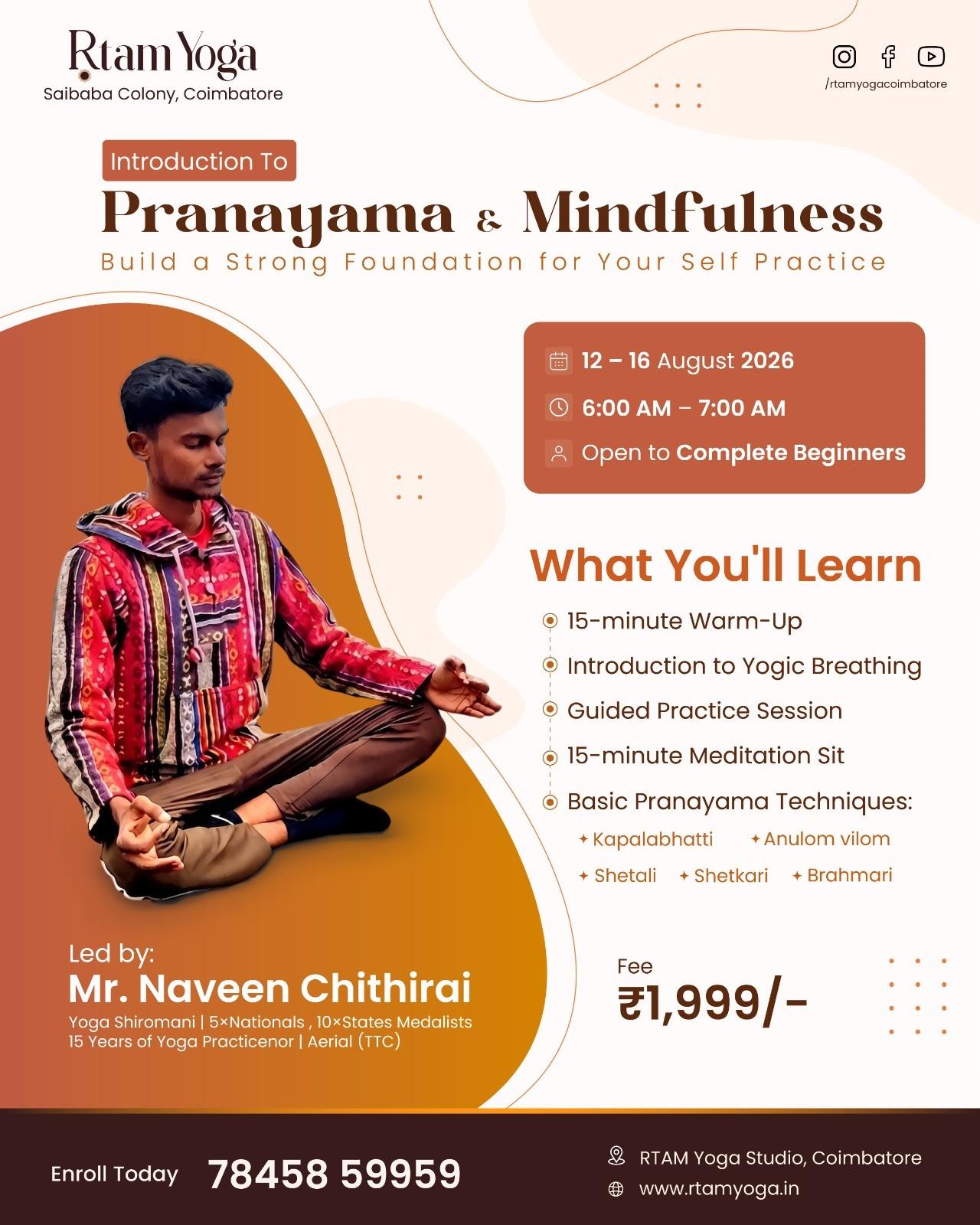 Introduction to Pranayama & Mindfulness