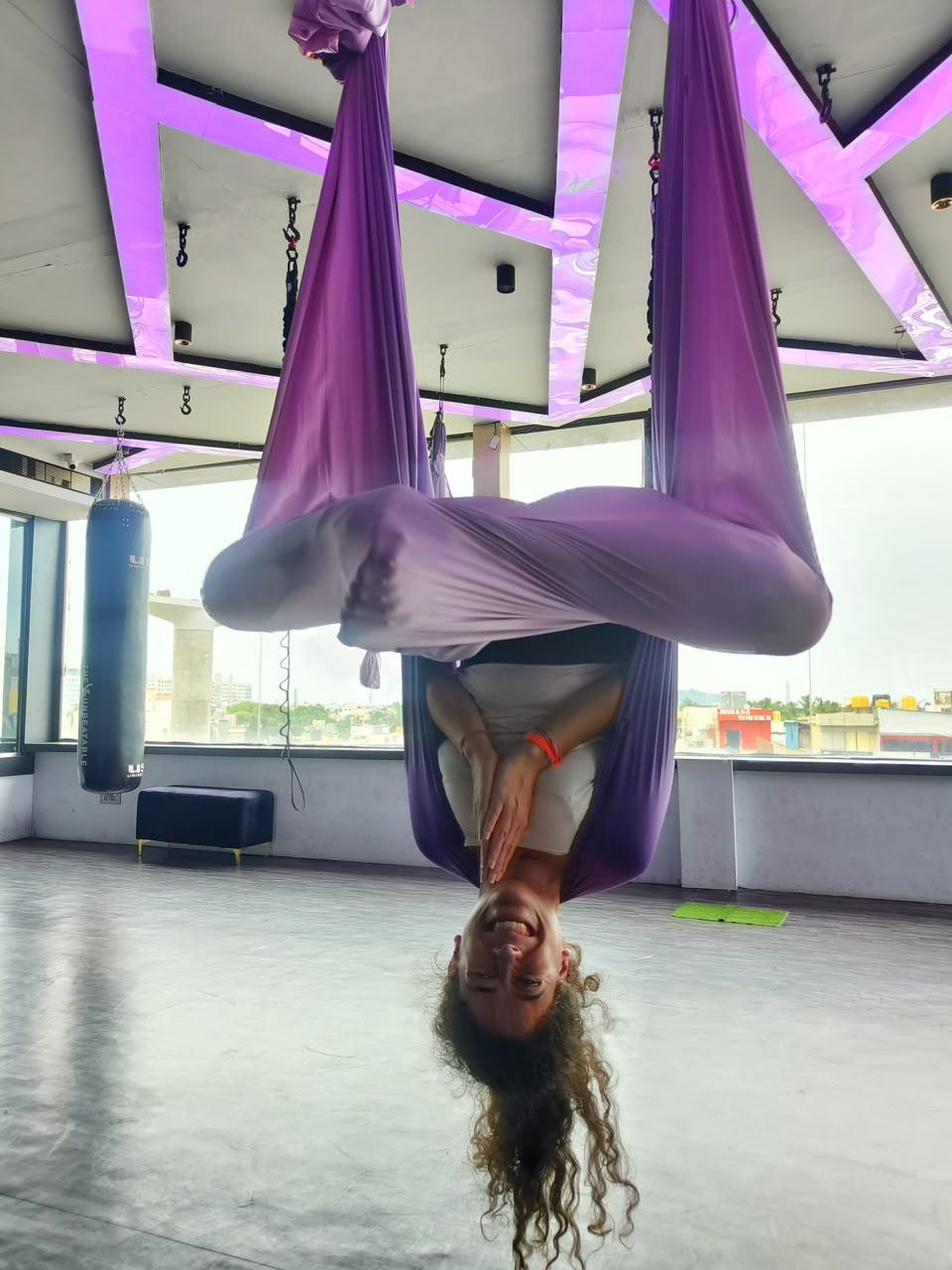 Aerial hammock training session 4