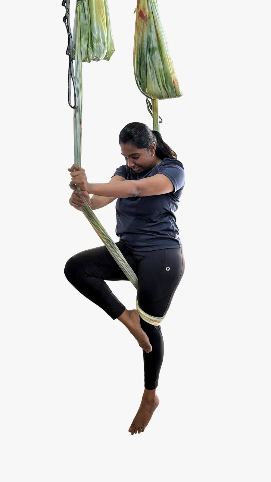 Aerial hammock training session 2
